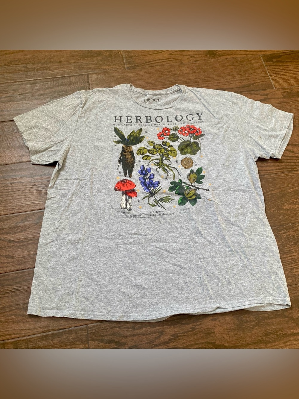 Harry Potter Adult New T-Shirt - Herbology Collection Pics